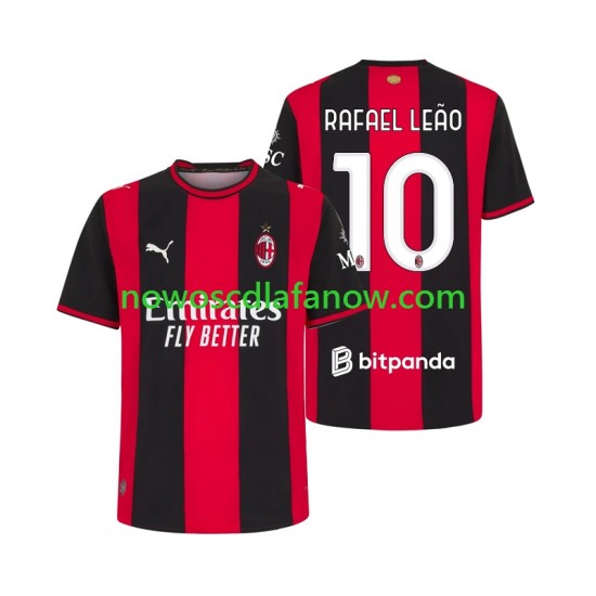 Koszulka AC Milan Rafael Leao 10 Męska Domowy Komplet 2026-2027 Krótkie Rękawy