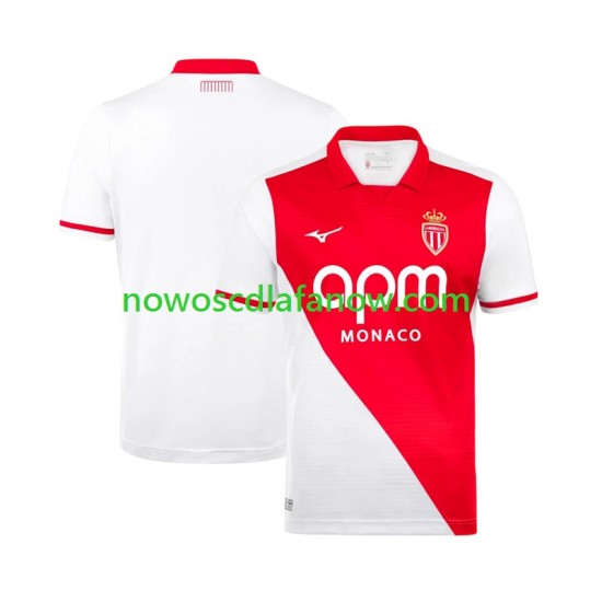 Koszulka AS Monaco Męska Domowy Komplet 2026-2027 Krótkie Rękawy