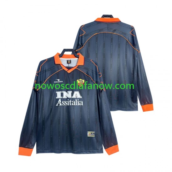 Koszulka AS Roma 2000 Retro Męska Trzeci Komplet 1999 Długie Rękawy