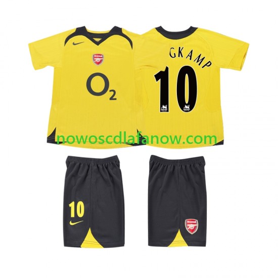Koszulka Arsenal BERGKAMP 10 2005 Retro Dziecięca Wyjazdowy Komplet 2006 Krótkie Rękawy