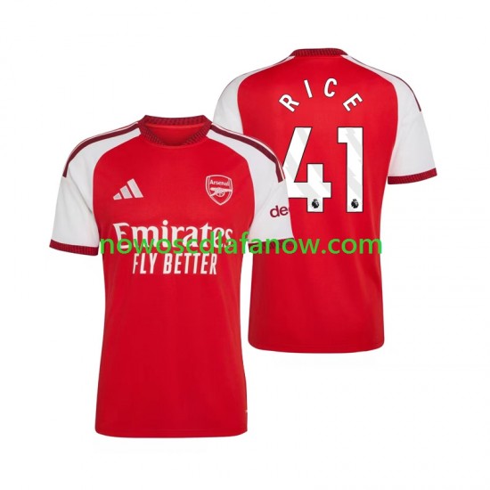 Koszulka Arsenal Declan Rice 41 Męska Domowy Komplet 2026-2027 Krótkie Rękawy