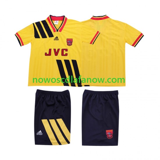 Koszulka Arsenal 1993 Retro Dziecięca Wyjazdowy Komplet 1994 Krótkie Rękawy