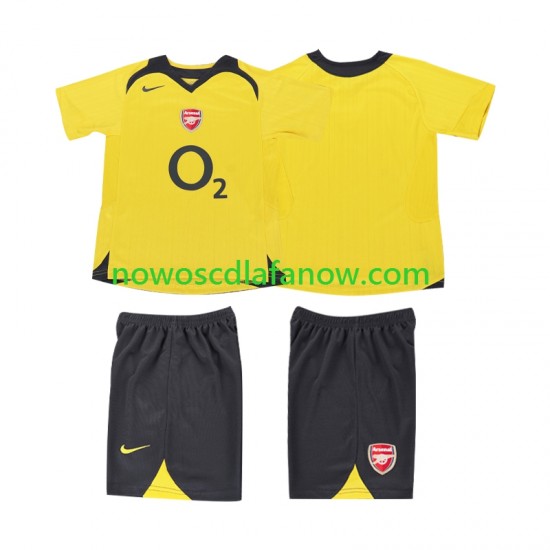 Koszulka Arsenal 2005 Retro Dziecięca Wyjazdowy Komplet 2006 Krótkie Rękawy