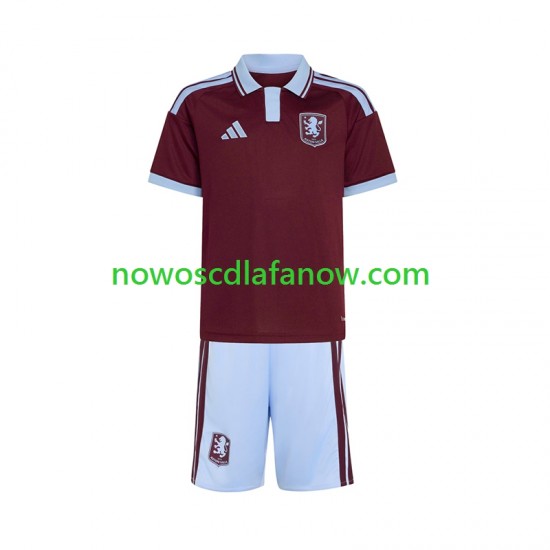 Koszulka Aston Villa Dziecięca Domowy Komplet 2026-2027 Krótkie Rękawy