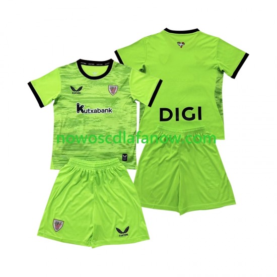 Koszulka Athletic Bilbao Bramkarskie Dziecięca Wyjazdowy Komplet 2026-2027 Krótkie Rękawy