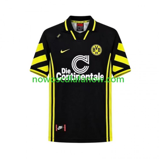 Koszulka Borussia Dortmund 1996 Retro Męska Wyjazdowy Komplet Krótkie Rękawy