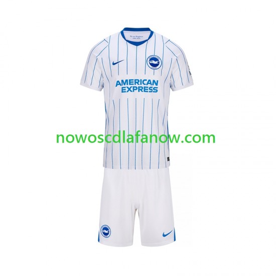Koszulka Brighton & Hove Albion Dziecięca Wyjazdowy Komplet 2026-2027 Krótkie Rękawy