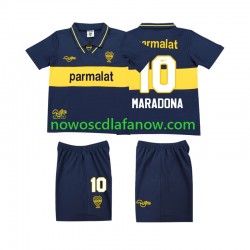 Koszulka CA Boca Juniors MARADONA 10 1993 1995 Retro Dziecięca Domowy Komplet Krótkie Rękawy