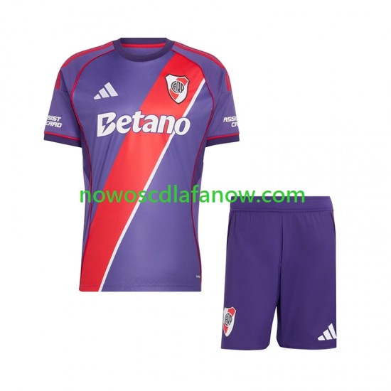 Koszulka CA River Plate Dziecięca Trzeci Komplet 2026-2027 Krótkie Rękawy