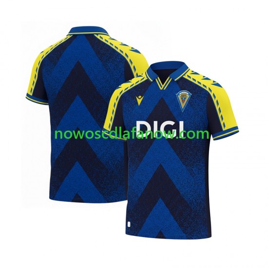 Koszulka Cádiz CF Retro Męska Domowy Komplet 2025-2026 Krótkie Rękawy
