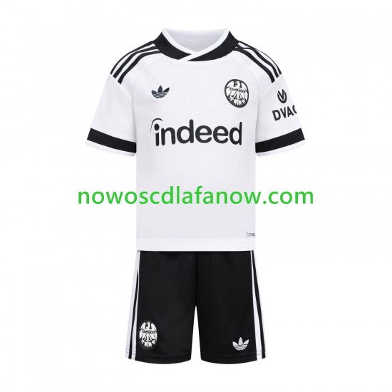 Koszulka Eintracht Frankfurt Dziecięca Wyjazdowy Komplet 2026-2027 Krótkie Rękawy
