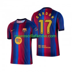 Koszulka FC Barcelona Anthony Gordon 17 Męska Domowy Komplet 2026-2027 Krótkie Rękawy