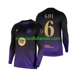 Koszulka FC Barcelona Gavi 6 Męska Wyjazdowy Komplet 2026-2027 Długie Rękawy