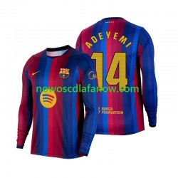 Koszulka FC Barcelona Karim Adeyemi 14 Męska Domowy Komplet 2026-2027 Długie Rękawy