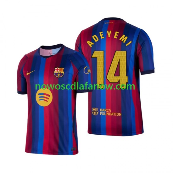 Koszulka FC Barcelona Karim Adeyemi 14 Męska Domowy Komplet 2026-2027 Krótkie Rękawy