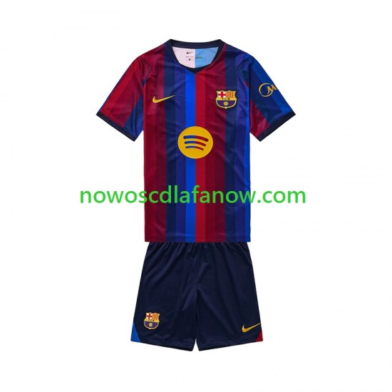 Koszulka FC Barcelona Dziecięca Domowy Komplet 2026-2027 Krótkie Rękawy