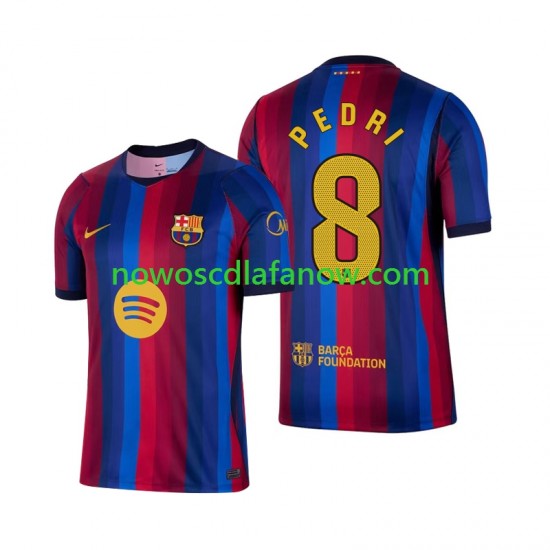 Koszulka FC Barcelona Pedri 8 Męska Domowy Komplet 2026-2027 Krótkie Rękawy