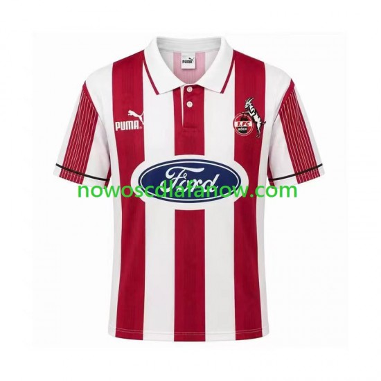 Koszulka FC Köln 1995 1996 Retro Męska Domowy Komplet Krótkie Rękawy