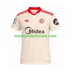 Koszulka Sevilla FC Retro Męska Domowy Komplet 2025-2026 Krótkie Rękawy