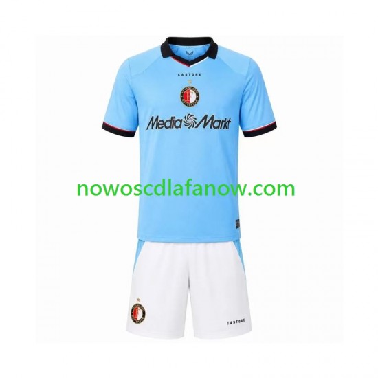 Koszulka Feyenoord Rotterdam Dziecięca Wyjazdowy Komplet 2026-2027 Krótkie Rękawy