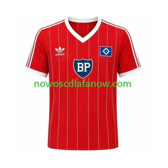 Koszulka Hamburger SV 1984 Retro Męska Wyjazdowy Komplet Krótkie Rękawy