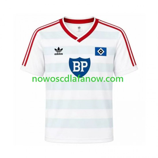 Koszulka Hamburger SV 1986 Retro Męska Wyjazdowy Komplet Krótkie Rękawy