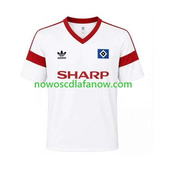 Koszulka Hamburger SV 1988 Retro Męska Domowy Komplet Krótkie Rękawy