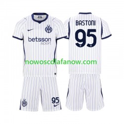 Koszulka Inter Mediolan Alessandro Bastoni 95 Dziecięca Wyjazdowy Komplet 2026-2027 Krótkie Rękawy
