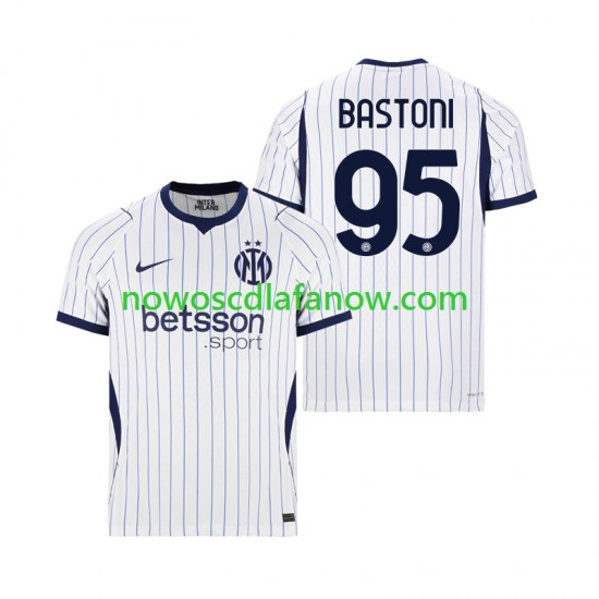 Koszulka Inter Mediolan Alessandro Bastoni 95 Męska Wyjazdowy Komplet 2026-2027 Krótkie Rękawy