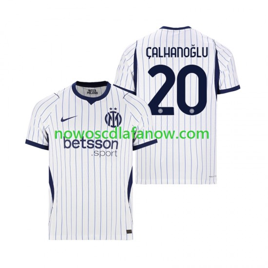 Koszulka Inter Mediolan Hakan Calhanoglu 20 Męska Wyjazdowy Komplet 2026-2027 Krótkie Rękawy