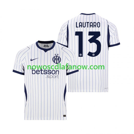 Koszulka Inter Mediolan Lautaro Martinez 13 Męska Wyjazdowy Komplet 2026-2027 Krótkie Rękawy