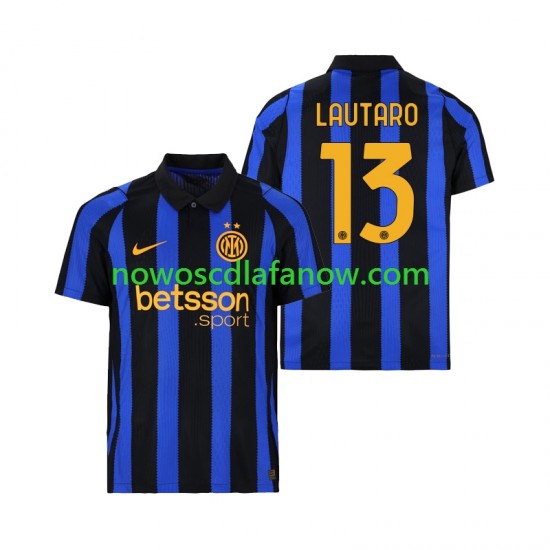 Koszulka Inter Mediolan Lautaro Martinez 13 Męska Domowy Komplet 2026-2027 Krótkie Rękawy