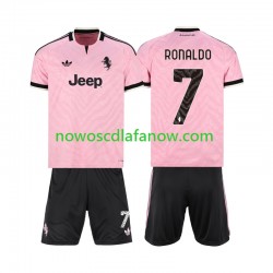 Koszulka Juventus Cristiano Ronaldo 7 Dziecięca Wyjazdowy Komplet 2026-2027 Krótkie Rękawy