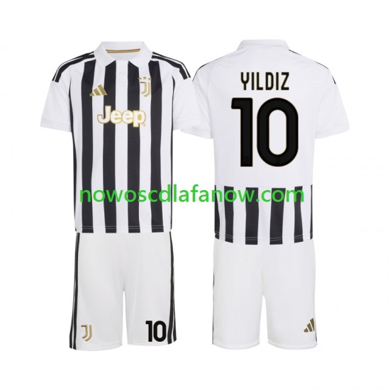 Koszulka Juventus Kenan Yildiz 10 Dziecięca Domowy Komplet 2026-2027 Krótkie Rękawy