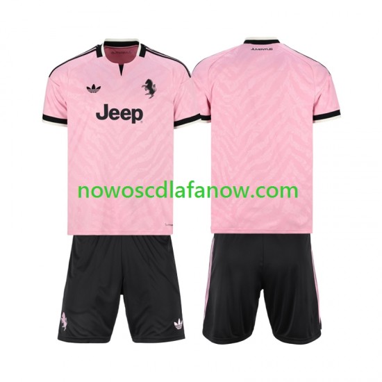 Koszulka Juventus Dziecięca Wyjazdowy Komplet 2026-2027 Krótkie Rękawy