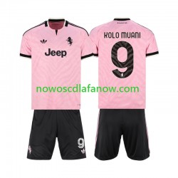 Koszulka Juventus Randal Kolo Muani 9 Dziecięca Wyjazdowy Komplet 2026-2027 Krótkie Rękawy