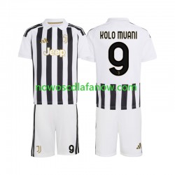 Koszulka Juventus Randal Kolo Muani 9 Dziecięca Domowy Komplet 2026-2027 Krótkie Rękawy
