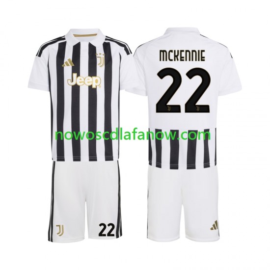 Koszulka Juventus Weston McKennie 22 Dziecięca Domowy Komplet 2026-2027 Krótkie Rękawy