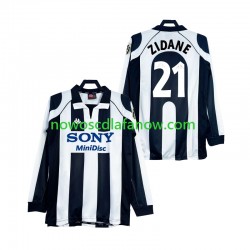 Koszulka Juventus ZIDANE 21 1997 Retro Męska Domowy Komplet 1998 Długie Rękawy