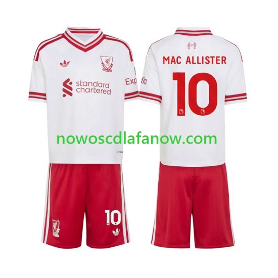 Koszulka Liverpool Alexis Mac Allister 10 Dziecięca Wyjazdowy Komplet 2026-2027 Krótkie Rękawy