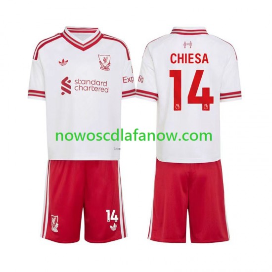 Koszulka Liverpool Federico Chiesa 14 Dziecięca Wyjazdowy Komplet 2026-2027 Krótkie Rękawy