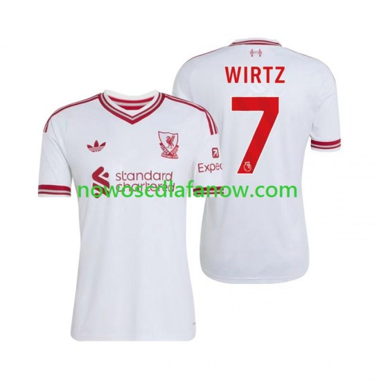 Koszulka Liverpool Florian Wirtz 7 Męska Wyjazdowy Komplet 2026-2027 Krótkie Rękawy