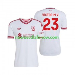 Koszulka Liverpool V铆ctor Munoz 23 Męska Wyjazdowy Komplet 2026-2027 Krótkie Rękawy