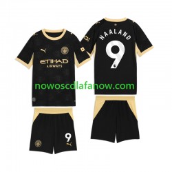 Koszulka Manchester City Erling Haaland 9 Dziecięca Wyjazdowy Komplet 2026-2027 Krótkie Rękawy