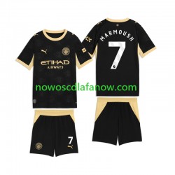 Koszulka Manchester City Omar Marmoush 7 Dziecięca Wyjazdowy Komplet 2026-2027 Krótkie Rękawy