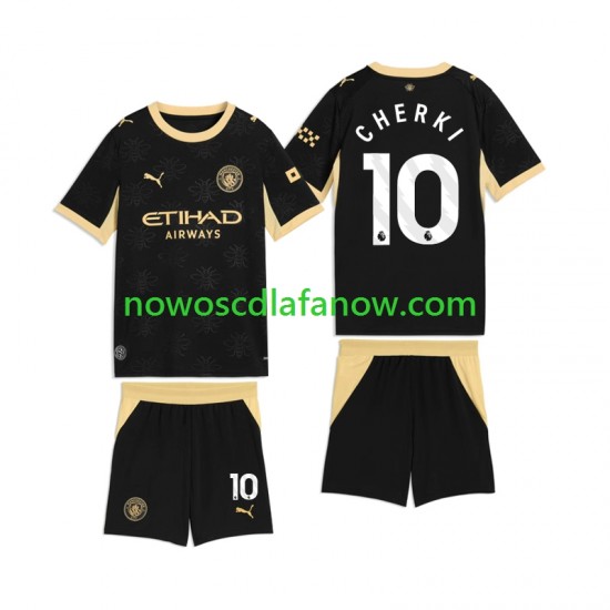 Koszulka Manchester City Rayan Cherki 10 Dziecięca Wyjazdowy Komplet 2026-2027 Krótkie Rękawy