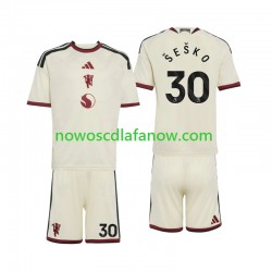 Koszulka Manchester United Benjamin Sesko 30 Dziecięca Trzeci Komplet 2026-2027 Krótkie Rękawy