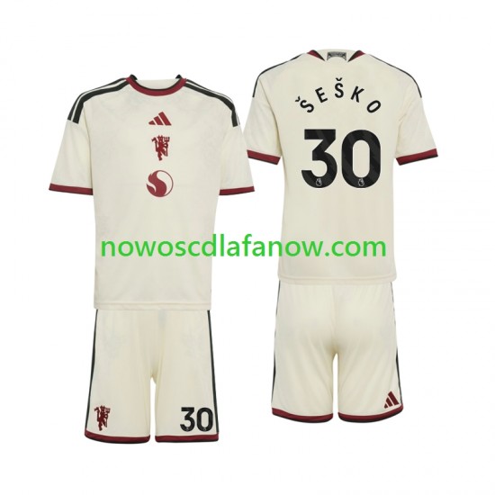 Koszulka Manchester United Benjamin Sesko 30 Dziecięca Trzeci Komplet 2026-2027 Krótkie Rękawy