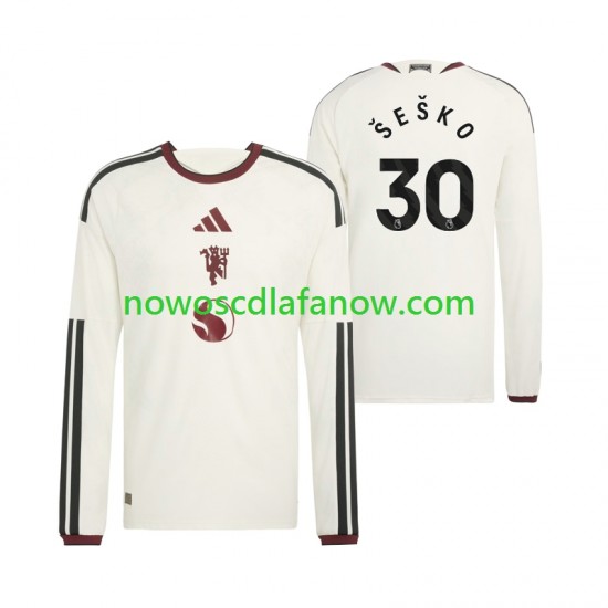 Koszulka Manchester United Benjamin Sesko 30 Męska Trzeci Komplet 2026-2027 Długie Rękawy