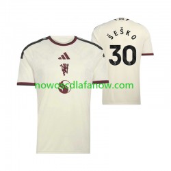 Koszulka Manchester United Benjamin Sesko 30 Męska Trzeci Komplet 2026-2027 Krótkie Rękawy
